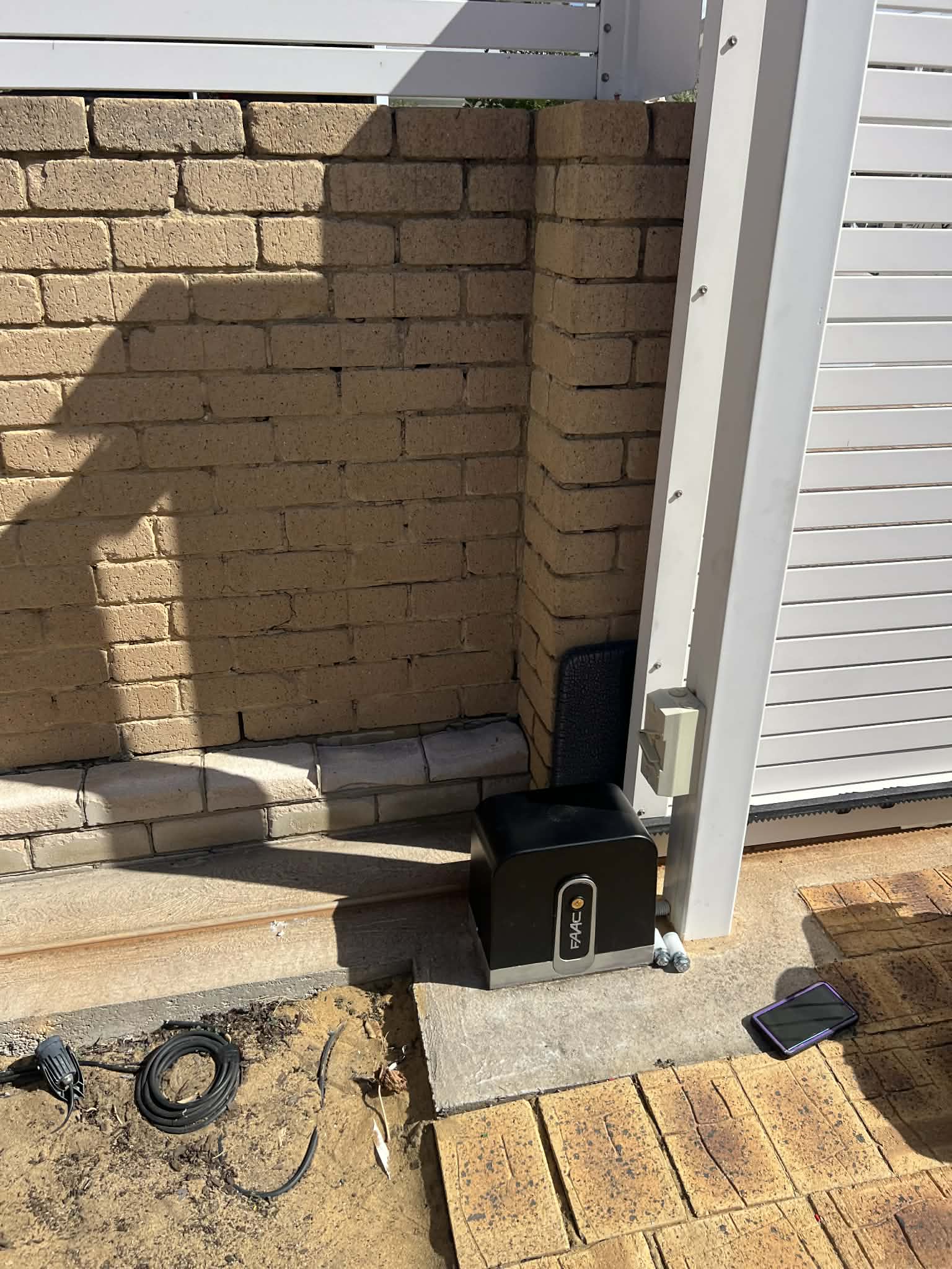 Gate motor and safety hardware